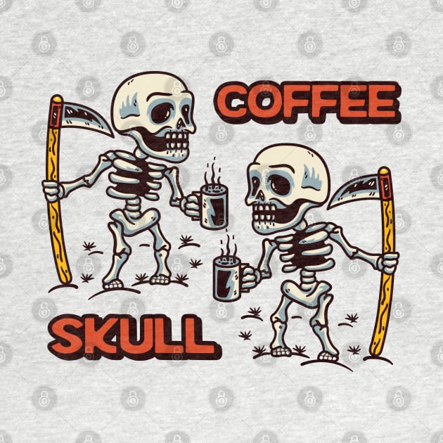 Coffee Skull Drink by Mako Design 